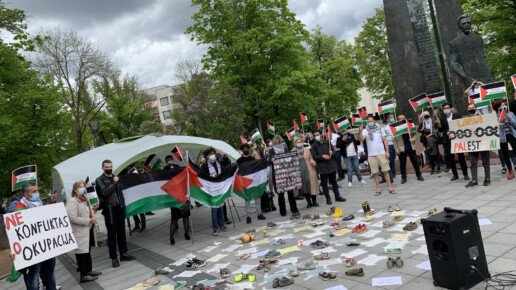 Protesto akcija „Aš esu palestinietis“