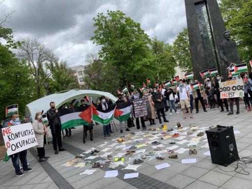 Protesto akcija „Aš esu palestinietis“