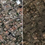 Gaza prieš ir po Izraelio bombardavimo