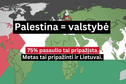 Partija KArtu ragina pripažinti Palestinos valstybę