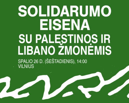 Solidarumo eisena su Palestinos ir Libano žmonėmis